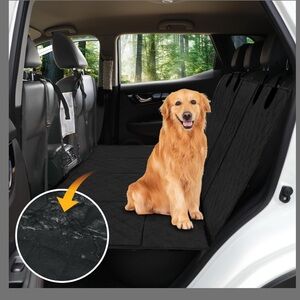 Easy-Going Black Dog Car Seat Cover